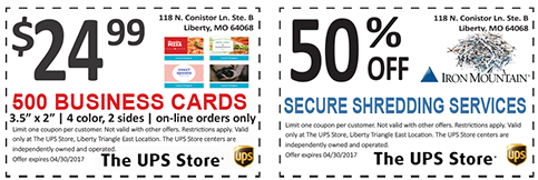 April Coupons.UPS Store2836